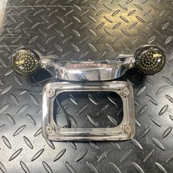 Chrome Rear Light Bar, Smoked LED Lights & license Plate