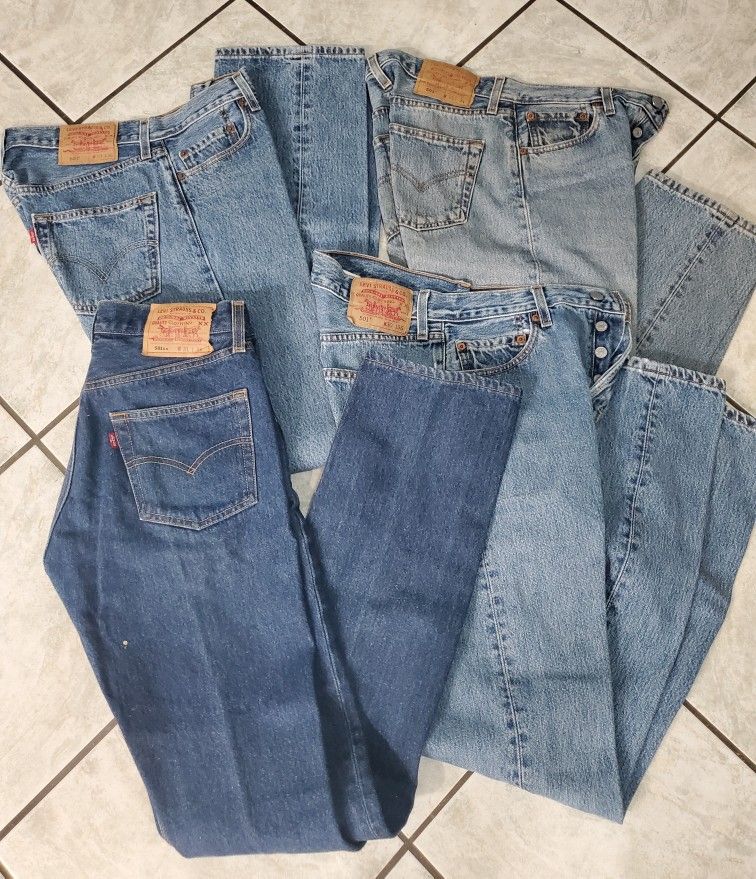 Vintage Levi's 501 Jeans $60 Each Or All 4 For $200