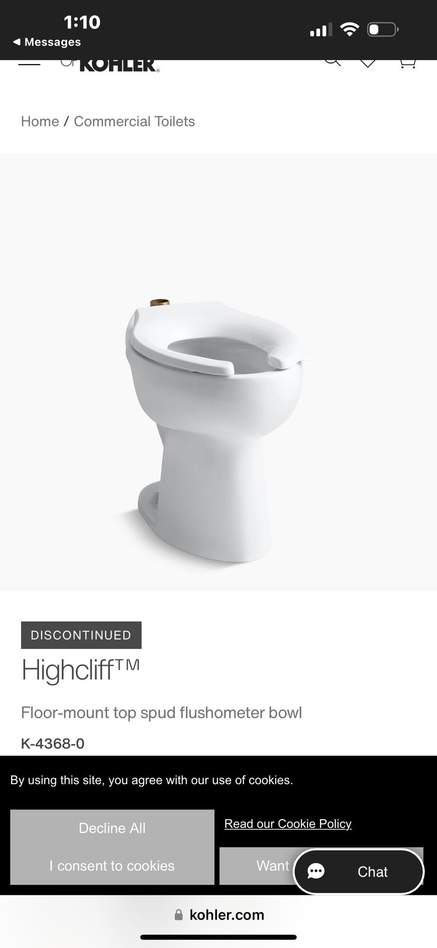 Kohler Commercial Grade Toilet for Sale in El Cajon, CA OfferUp