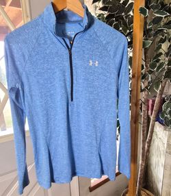 Under Armour blue quarter zip sweatshirt #athleisure #fitness