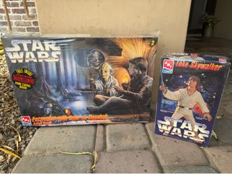 AMT ERTL Vintage Star Wars “Encounter W/ Yoda on Dagobah” & “Luke Skywalker Vinyl Figurine Kit” BOTH BRAND NEW IN UNOPENED BOX!!