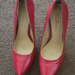DARK RED HIGH HEEL STILETTOS 