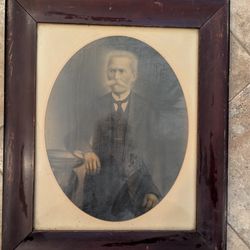 Vintage/Antique framed Man picture