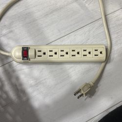 6 Plug 9.5" Power Strip Relocatable Power Tap