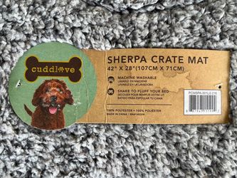 Cuddlove Sherpa Dog Crate Mat 42x28