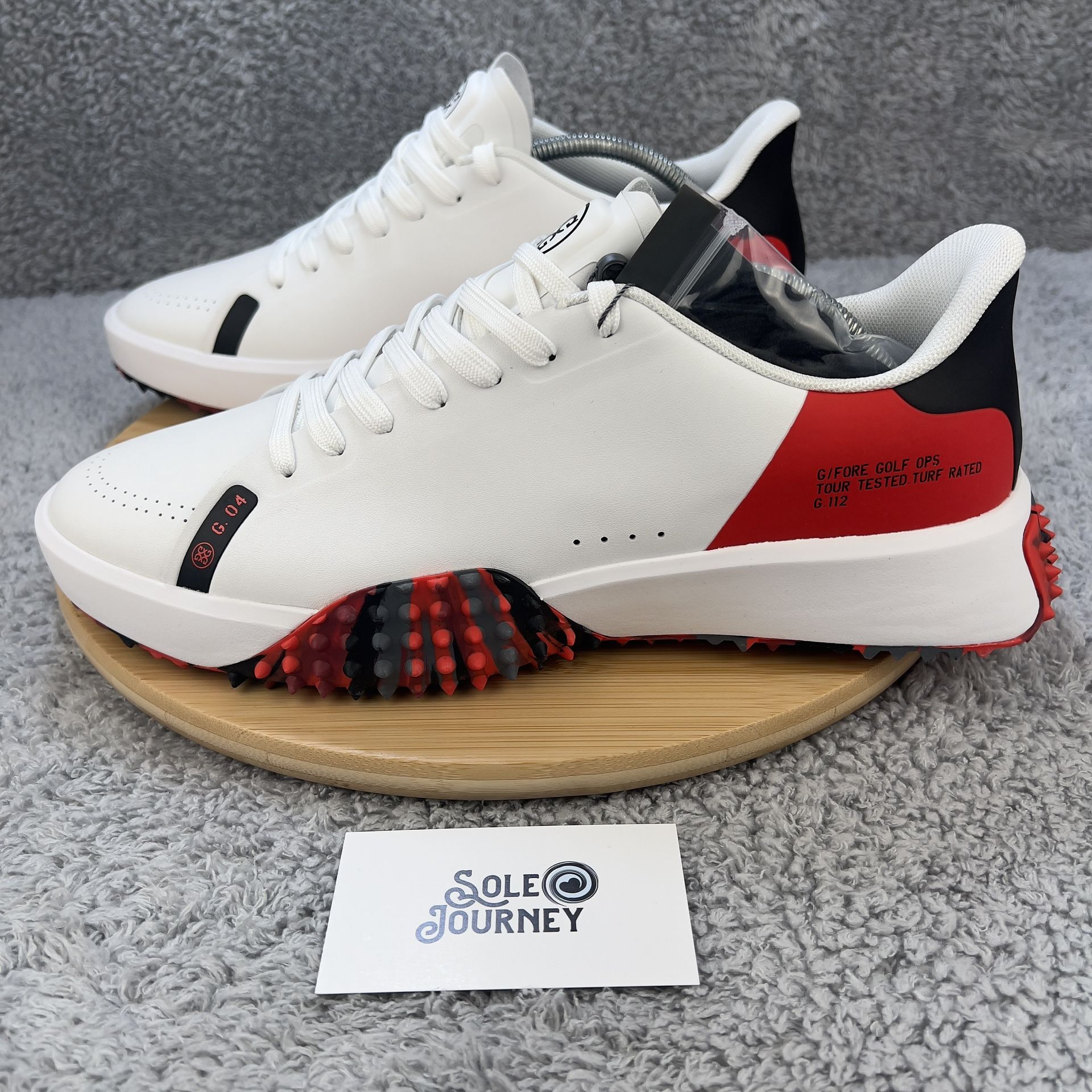 G/Fore G.112 Golf Sneaker Shoes Snow/Poppy Camo Men's Size 11.5