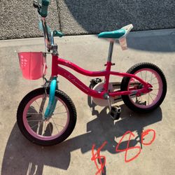 Schwinn Elm BMX Style Toddler and Kids Bike, For Girls and Boys, 14-Inch Wheels, With Saddle Handle,