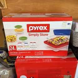 Pyrex 24 Pieces $35