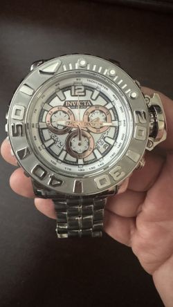 Silver Invicta Watch 