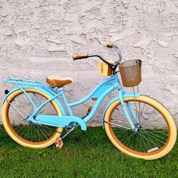 Women's Huffy Nel Lusso 26" Beach Cruiser Nike Bicicleta Basket 