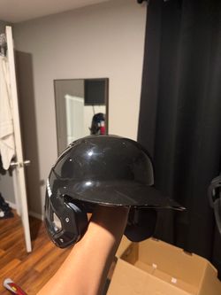 Black Baseball Batting Helmet