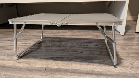 Small Folding Camping/Laptop Table — Portable Aluminum Lap/Picnic Table