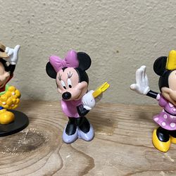 Vintage Disney Minnie Mouse Miniature Figurines Toys Figures 