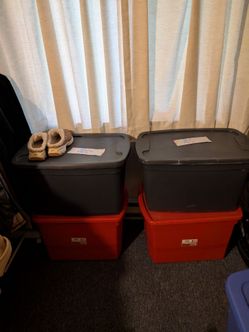 Three bins of women's shirts and sweaters lot