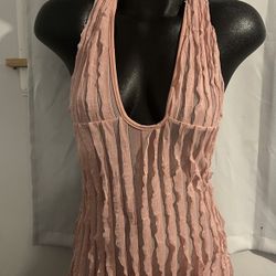 Light Soft Pink Jumpsuit Beach 