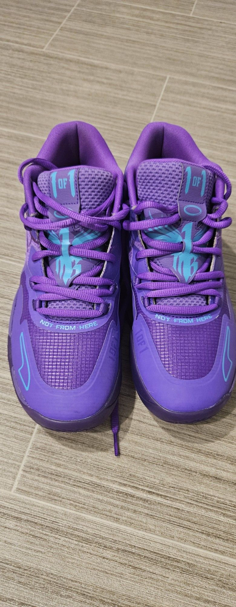 The Puma MB. 01 LaMelo Ball Purple Glimmer