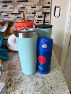 Assorted Tumblers and Thermos