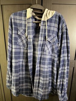 Hurley Hooded Flannel - M