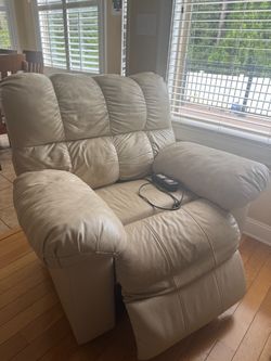 Leather recliner