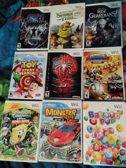Wii games, $10 each