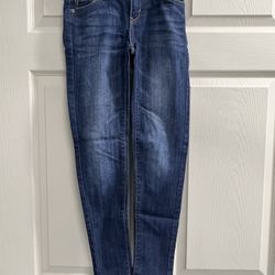 Levi’s Girls Blue Denim Leggings Jeans with Adjustable Waist - Size 8 - EUC