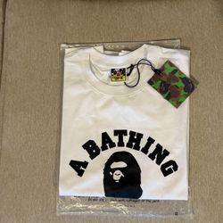 White BAPE streetwear t-shirt