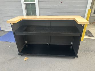 7 Piece Wooden Cart Bar 