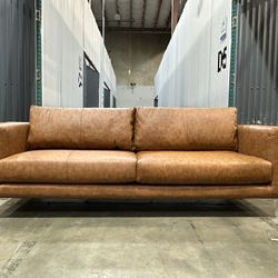 New Luxury Brown Leather Sofa - Only 3 pieces left!