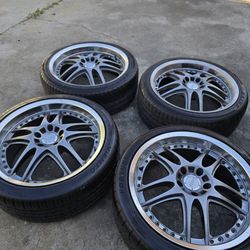 5 lug fits toyota nissan honda infinit mazda Axis Matrix wheels 5x114  with new tires