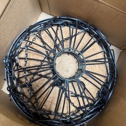 4 Pack 12 Inch Hanging Planters for Outdoor Plants