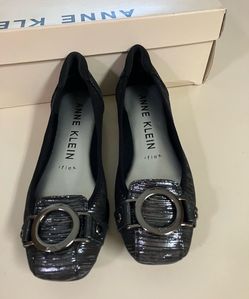 Anne Klein iflex metallic flats