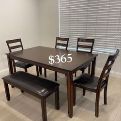 6-Pc Dining Table Set 