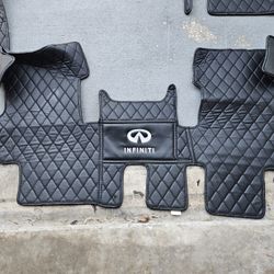 2014-2017 Infiniti QX60 Custom Logo  Embroidered Leather Mats 
