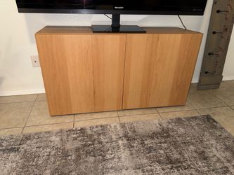 Wood TV console/Media center with storage