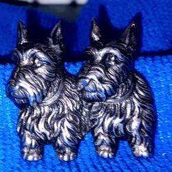 Metal Alloy Vintage Scotty Dogs Pin