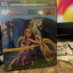 Disney’s Tangled (4K/Blu-ray, 2019) Best Buy Exclusive Steelbook Brand New