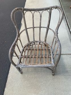 Vintage Rattan Armchair Frame