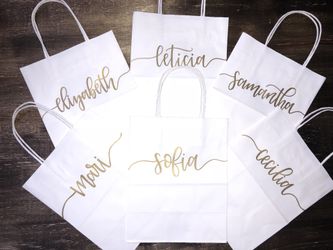 Personalized bridesmaid bags!