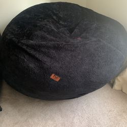 Cordaroy Bean Bag Chair (Black)