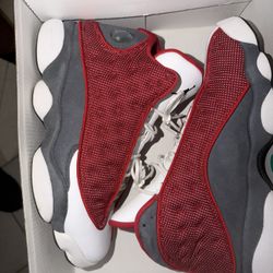 Jordan 13 Gym Red Flit Grey