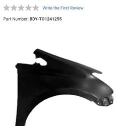 2012 Toyota Prius V RH Passenger Fender