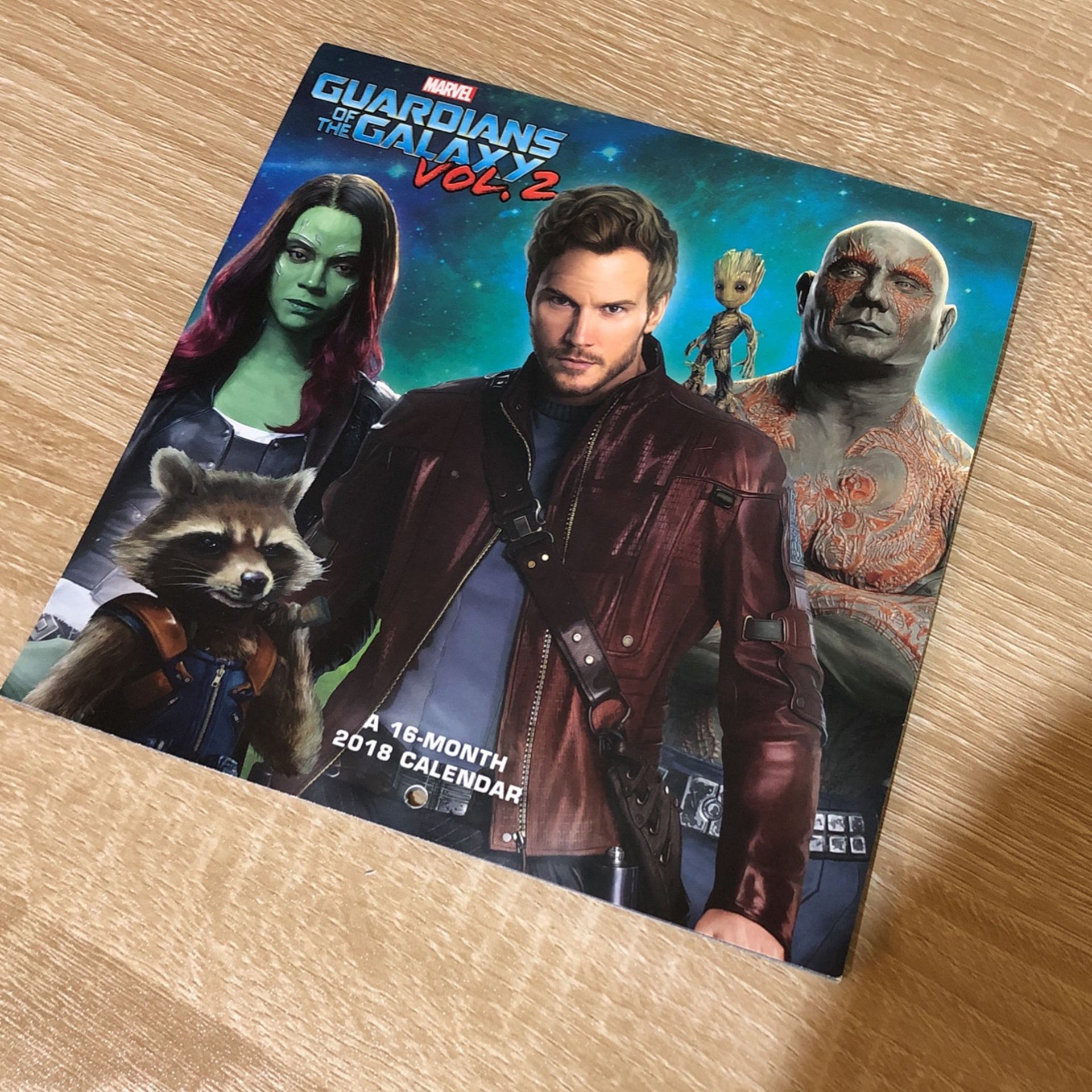 Guardians of the galaxy volume 2 2018 calendar