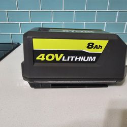 Ryobi 40V LITHIUM-ION 8AH Brand new Battery  Retails For $280