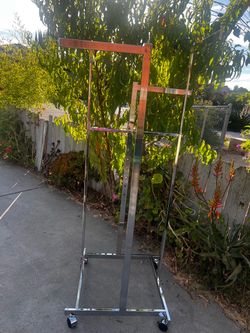Four way rolling rack