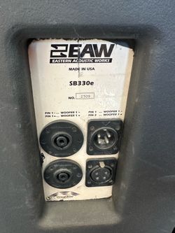 EAW SB330e bass 18 inch speakers $400 pair