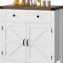 HOSTACK Coffee Bar Cabinet, Kitchen Storage Cabinet