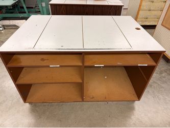 Commercial Fabric Cutting / Sewing Work Table with Measuring Ruler