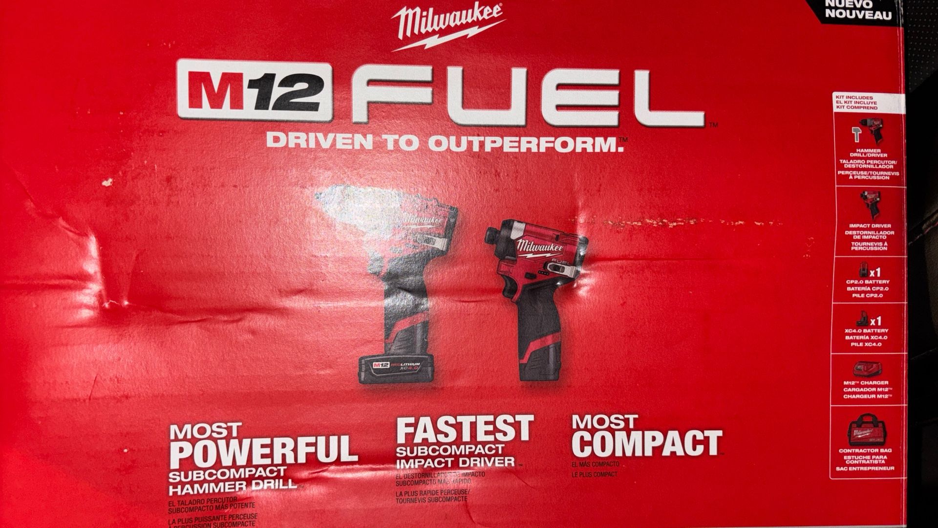 New Milwaukee M12 FUEL Impact And Hammer Drill