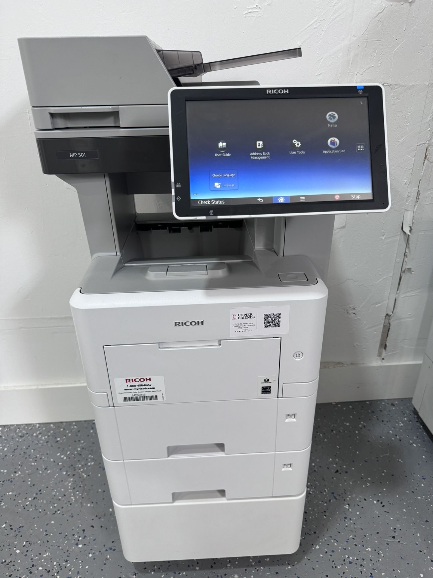 Office Printer Ricoh Mp 501 Copier Machine Laser