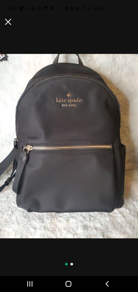 Kate Spade ♠️ Black Backpack Purse Original
